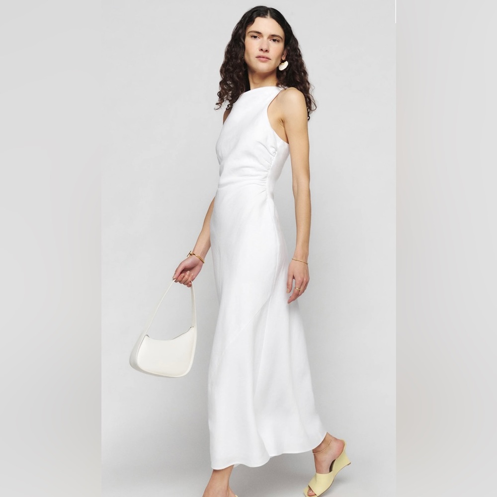 Reformation Casette Linen Dress! Never worn, new with tags! Size 10